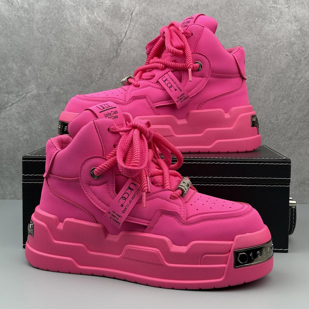 Męskie Sneakersy na Kostkę 2025: Jesienne Buty na Grubej Podeszwie, Podwyższające Wzrost, Niszowy Design, Modne i Wszechstronne Trendsetterskie Buty