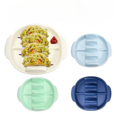 Tako Tutucu Servis Tepsisi Mutfak Aleti Pişirme Mikrodalga Kullanımı Stand Piknik Paket Servis Restoran Ev Toplantıları için Tako Tabağı
