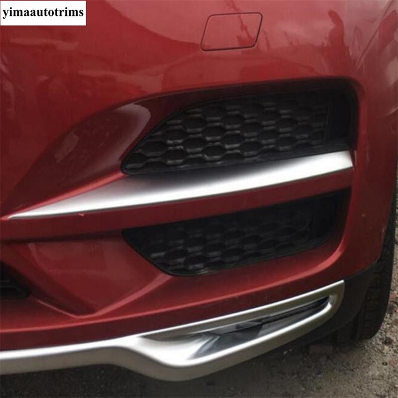 ABS Chrome Front Head Foglight Eyebrow Rear Lamps Lights Frame Cover Trim For Jaguar F-Pace 2017 -  Car Accessories Exterior
