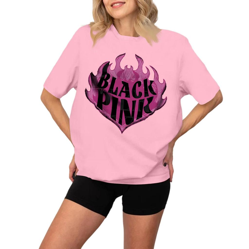 Women's Fashionable And Casual Long Sleeve Printed Short-Sleeved Top