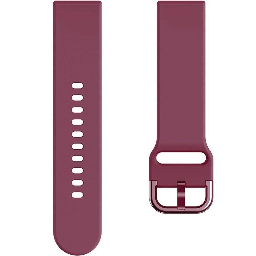 Universal Silicone Strap 20mm, Burgundy