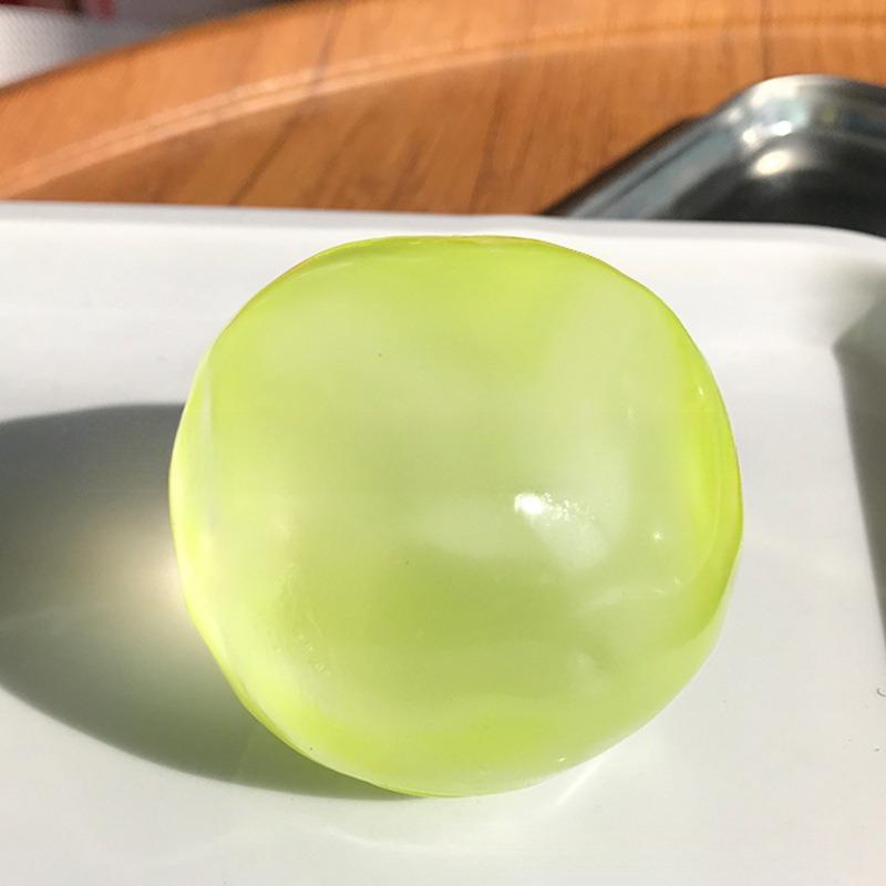 @ Blue Purple Soft Elastic Squishy Toy Cute Pressure Resistant Fidget Toy Simulation Ball Transparent Ball Stress Relieving Toy