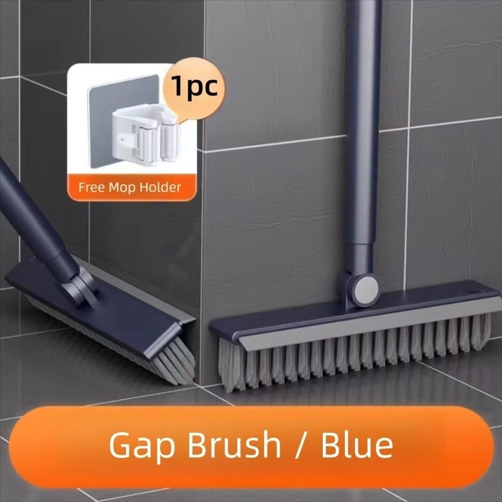 

2 in 1 Long Handle Brush Gap Cleaning Corner Gap Brush Multi-purpose Rubber Scratch Brush Kitchen