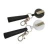 Elastic Pull Pen Sleeve with Key Ring Attachment Retractable Keychain Protects Pens from Damage in Backpacks and Desks