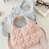 51 dopamine girl quilted cotton padded love handbag women's shoulder bag magnetic messenger canvas bag
