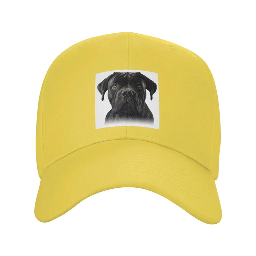 Black cane corso Italian Mastiff Baseball Caps Snapback Fashion Baseball Hats Breathable Casual Casquette Men's And Women's