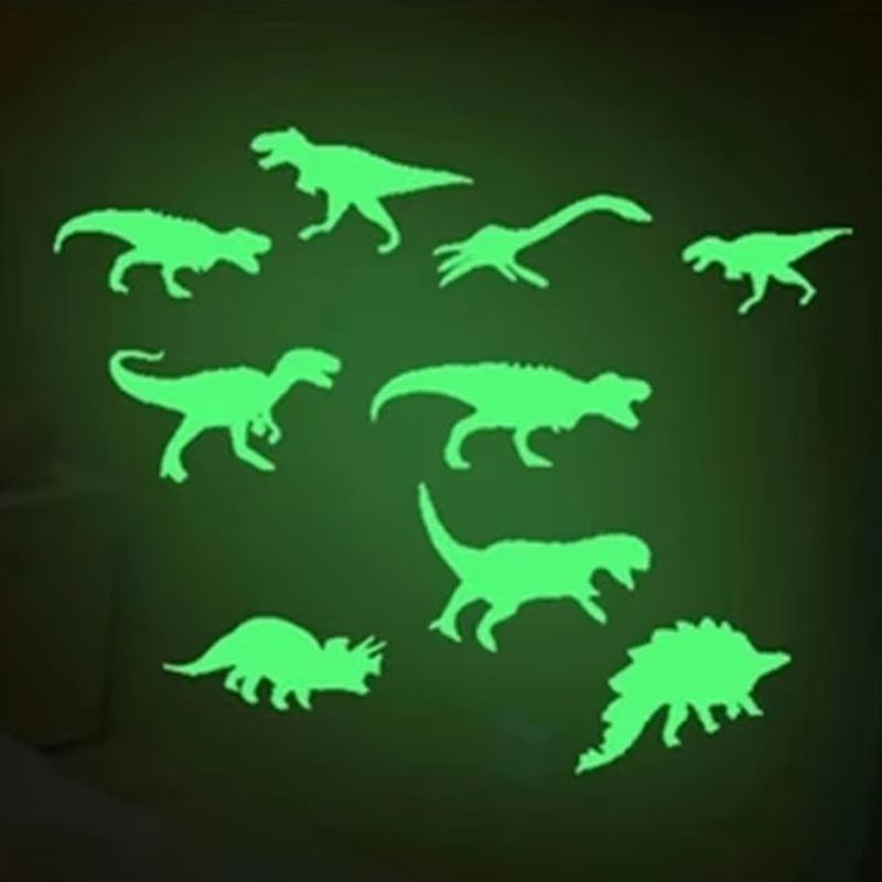 Glow Sticker Wall Decoration Room Bedroom Ceilling Home Decor Moon Universe 3D Luminous Fluorescent Sticker Stars Dinosaur Tmz