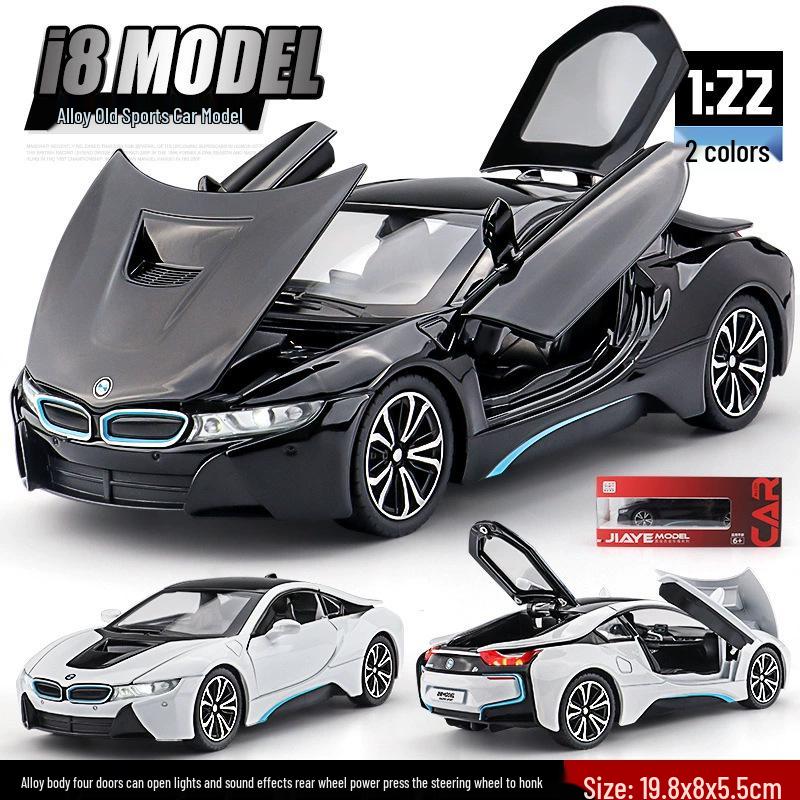 

Пенопластовая коробка 1:22 Игрушка Модель Сплав Автомобиля BMW I8 для Детей
