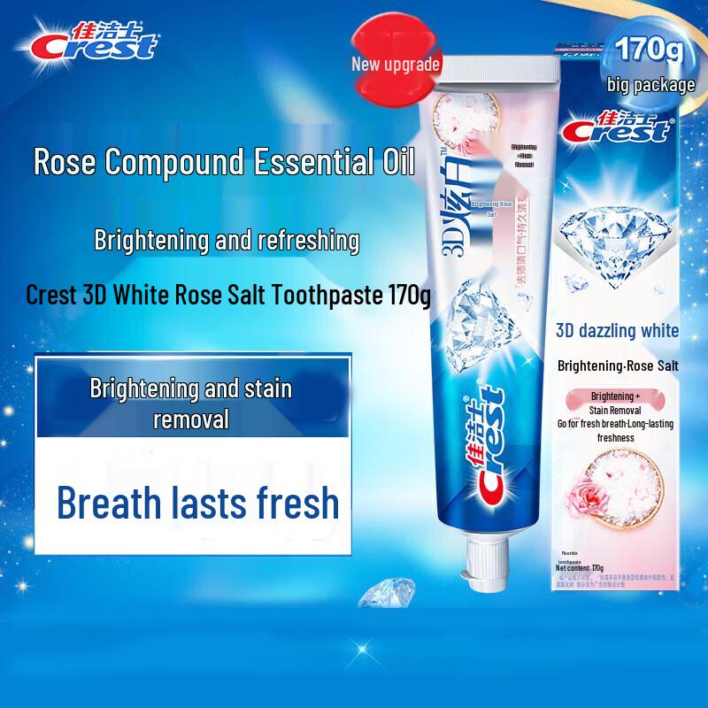 Crest 3D White Rose Salt Toothpaste