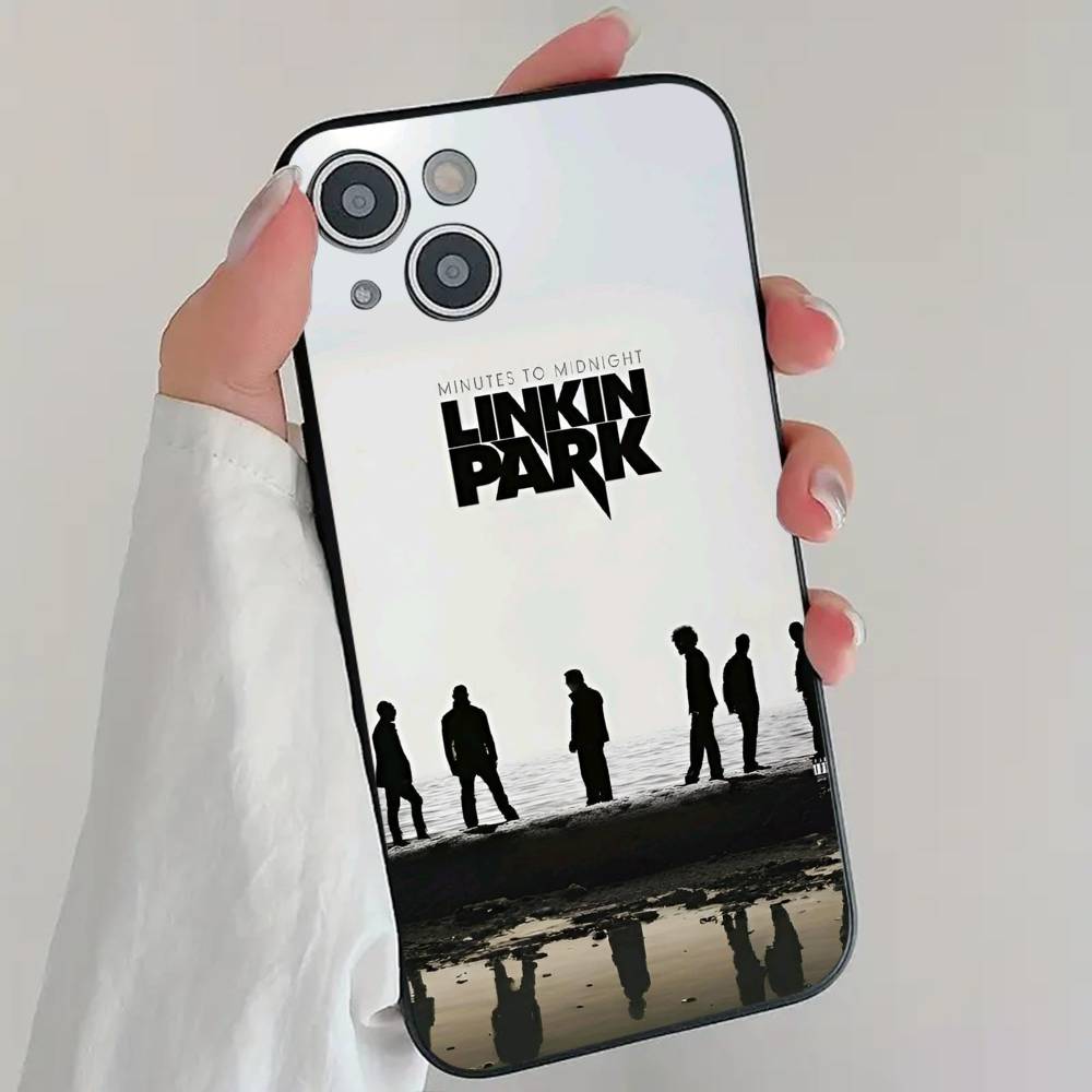 Rock Band L-Linkin Park Phone Case Cool Black Silicone Soft For IPhone 16 15 14 13 12 11 X XR Plus Pro Max Plus