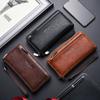 Fashion PU Leather Men Wallet Multi-card Slot Card Holder Clutch Bag Large-capacity Zipper Long Wallet
