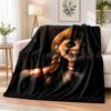 The Conjuring Annabelle Flannel Throw Blanket Soft Warm Cozy For Sofa Bed Indoor Home Bedroom Use