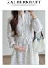 Hepburn Style Butterfly Jacquard Maternity Dress - High Quality, Long Sleeve, Early Spring 2026 Collection