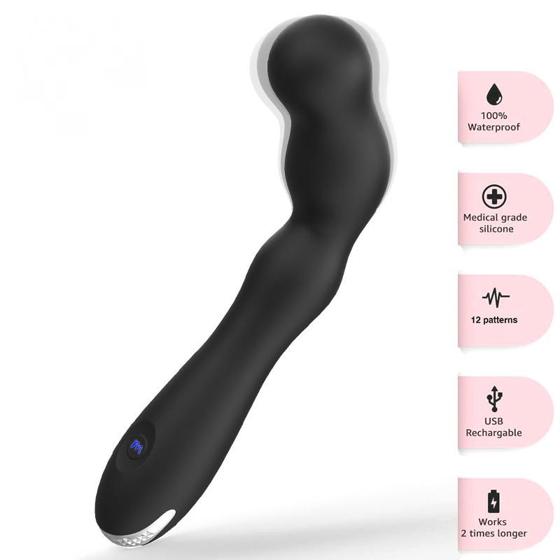 Vibrator clasic Jucării sexuale Clitoridiene Posterior Stimularea punctului G Artefact pentru cupluri Masturbare feminină Reîncărcare Stick de masaj vibrator