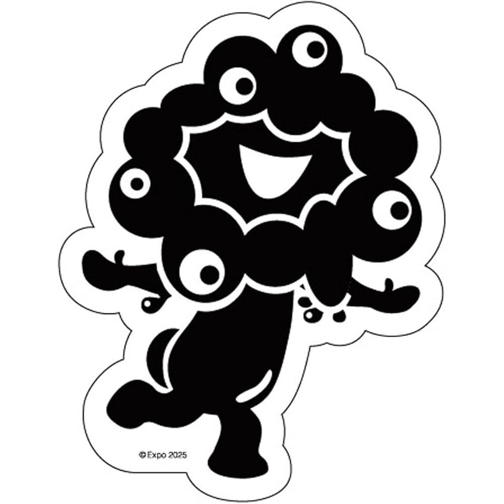 Expo2025 Myakumyaku Character Sticker Myakumyaku06 3D Design Waterproof Adhesive Decor