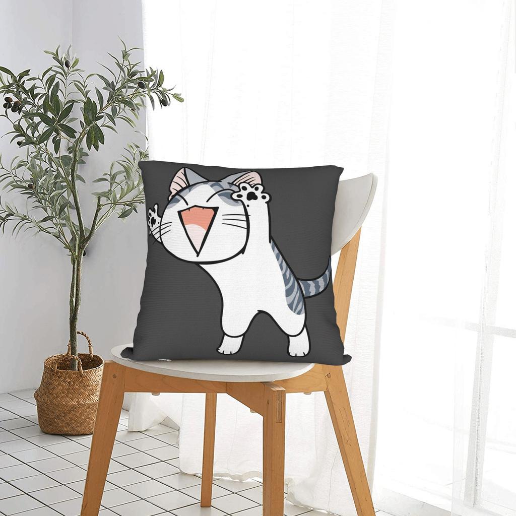 C-Chis S-Sweet H-Home Cat Pillowcases Morden Pillow Case For Chair Sofa Home Decor Graphic Pillow Cover