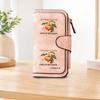 1pc Persimmon Print Casual Long Zipper Wallet, Large Capacity Card Holder, Unisex Clutch Bag, Fashionable Zipper Coin Purse, Suitable for Daily Use,
