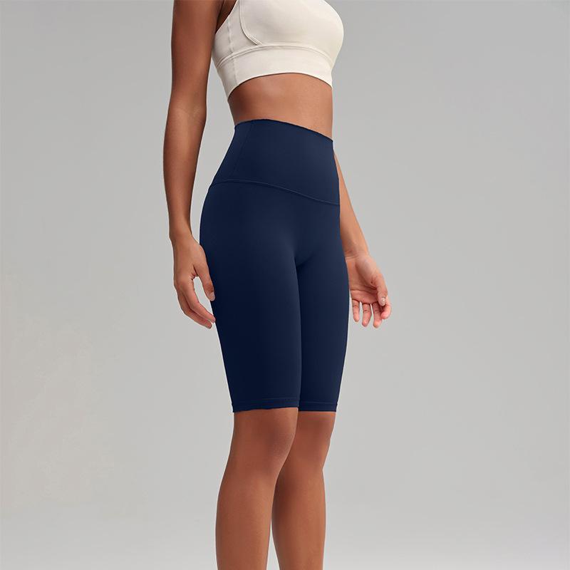 Damen Sommer Schnelltrocknende High-Waist Yoga Radshorts