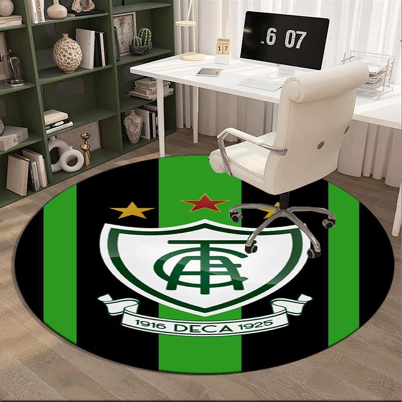 America Futebol Clube Round Rug for Livingroom,Bedroom, Palyroom, Chair Rug, Area rug, Circle Carpet, Large Size Fan Christmas gift