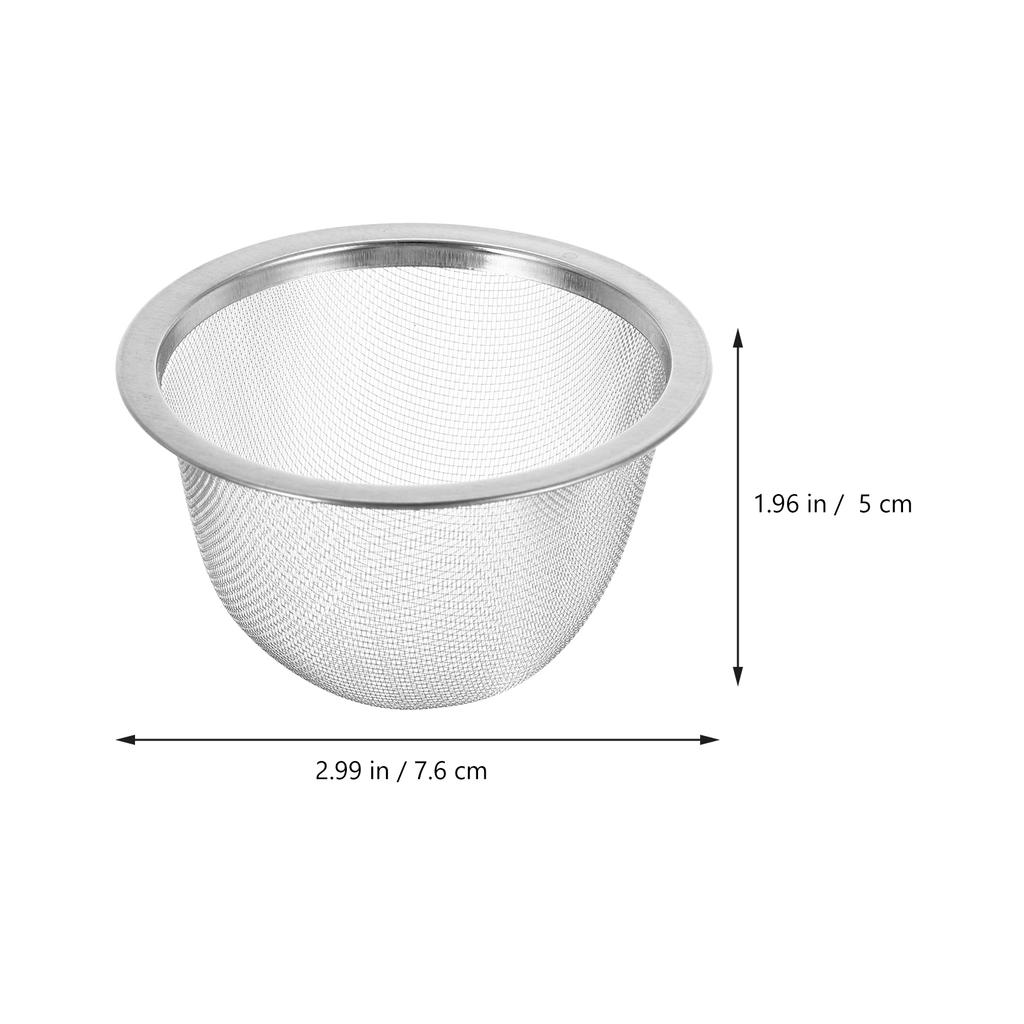 8 st Rostfritt Stål Te-sil Filter Metall Infuser Stadig Lös Te-bryggare för Hem och Kontorsbruk Metall Infuser