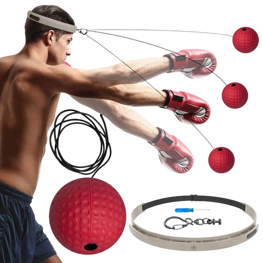 

Boxing Training React Ball Wearable Fitness Equipment Boxing React Ball With Silicone Headband For Living Room Bedroom Dormitory красный