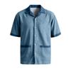 Men's Summer Casual Short-Sleeve Shirt With Collar And Multiple Pockets