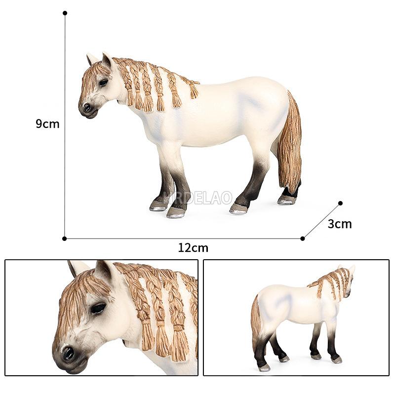 Zwierzęta Gospodarskie Model Konia Akcja Appaloosa Harvard Hanoverski Clydesdale Quarter Koń Arabski Figurki Jeździeckie Zabawki dla Dzieci