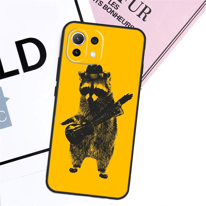 Cartoon Raccoon Kawaii Case For Xiaomi 17 Ultra 14 15 13T 14T 15T Pro POCO F8 Ultra X3 X5 X6 F5 F6 F7 X7 Pro Cover