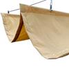 Beige Waterproof Polyester Fabric Outdoor Telescopic Awning Wave Sunshade Net Pergola Sun Canopy Swimming Pool Shading Sail