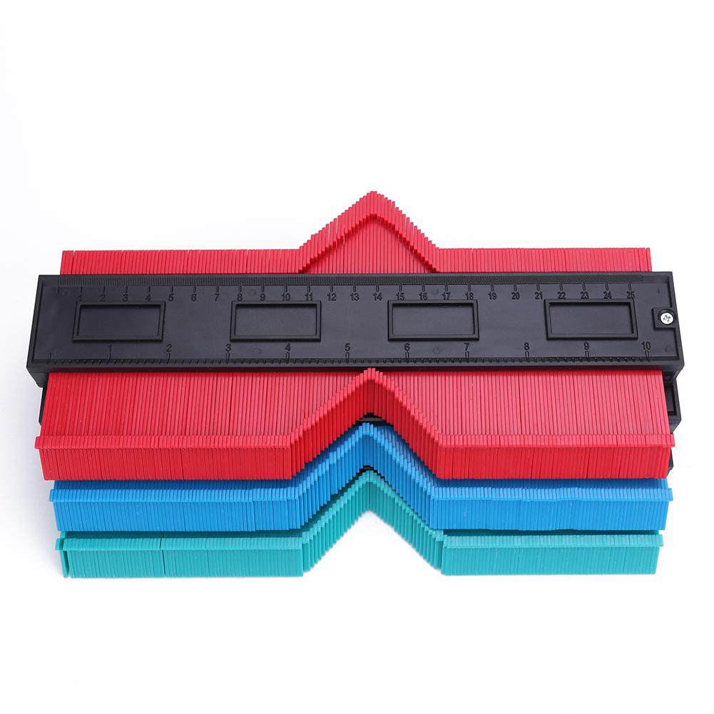 Plastic Irregular Shaper Ruler Gauge Duplicator Scale Strong Toughness Wooden Portable Template Curvature Scale