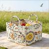 Korean-style Country Home Fabric Storage Basket, Portable Underwear And Sundries Organizing Box, Storage Basket