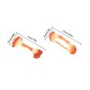 Pvc Chicken Wing Bone Charm Simulated Chicken Leg Bone Key Ring Props Imitation Food Key Chain Bag Pendant Decoration Cute Gift