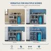 1Pcs Gas Cooktop Rack, Stainless Steel Kitchen Storage, Floor-To-Ceiling Three-Layer Functional Kitchenware, Thickened Storage