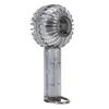 Mini Handheld Fan Transparent with Hook Quiet Small Pocket Fan 1200mAh Rechargeable Battery