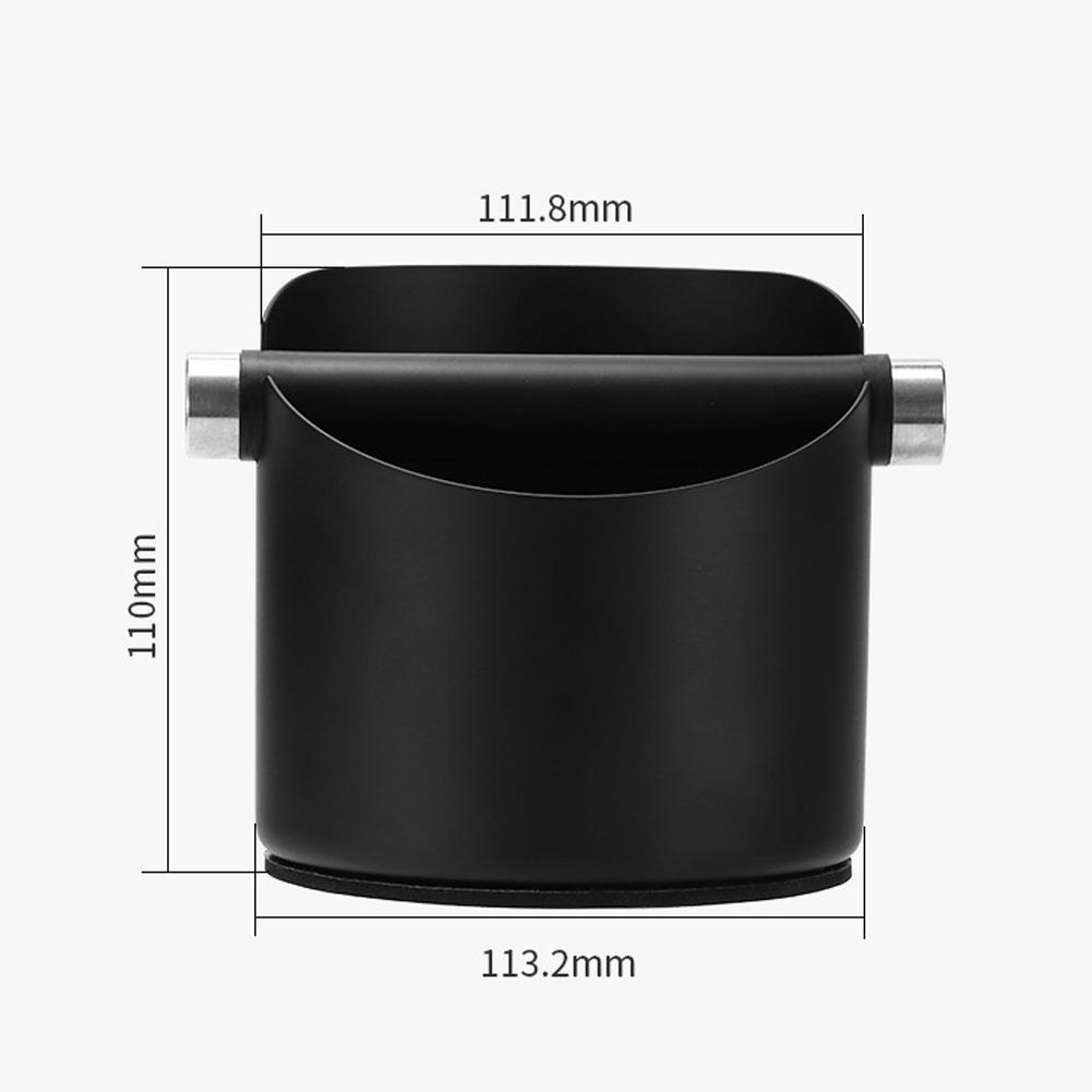 Stainless Steel For Coffee Grounds Bucket with Thickened Walls Coated Interior and Anti Slip Base for Easy Use