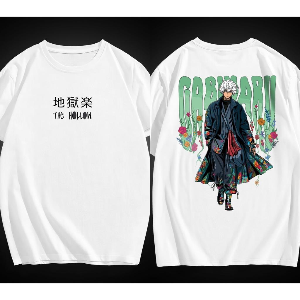 Gabimaru The Hollow T-shirt Men Women Oversized Streetwear Anime Graphic Short Sleeve Casual Loose Cotton Female Male Clothing