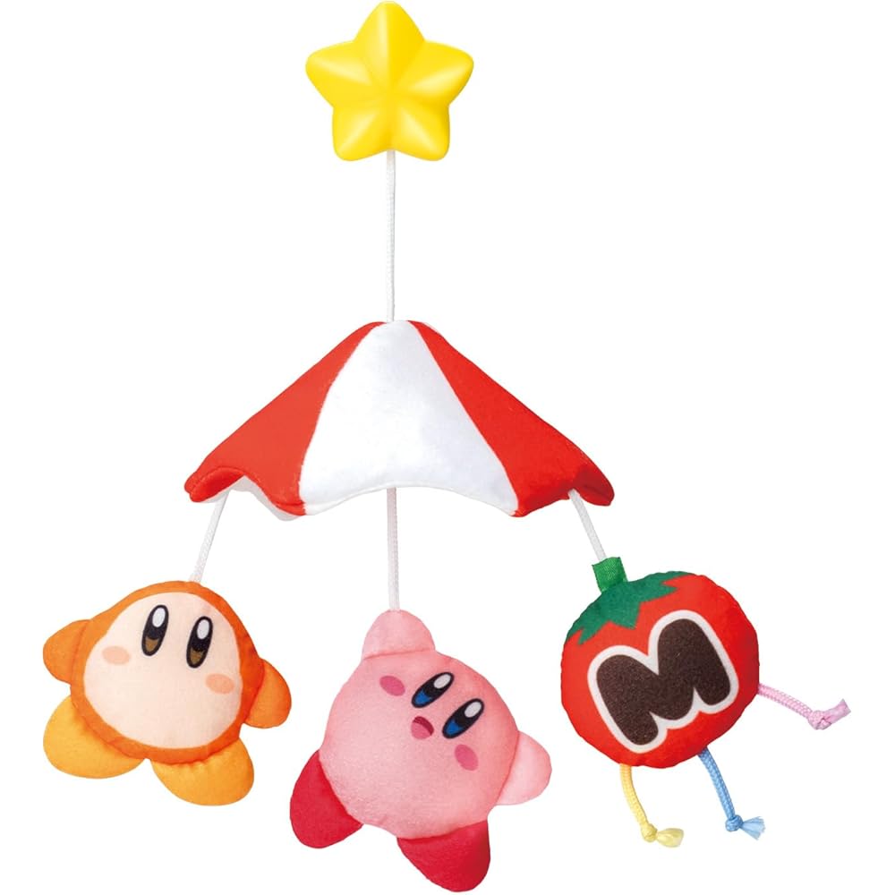 Bandai Kirby Baby Carriage Mobile with Parasol Star Kirby Design
