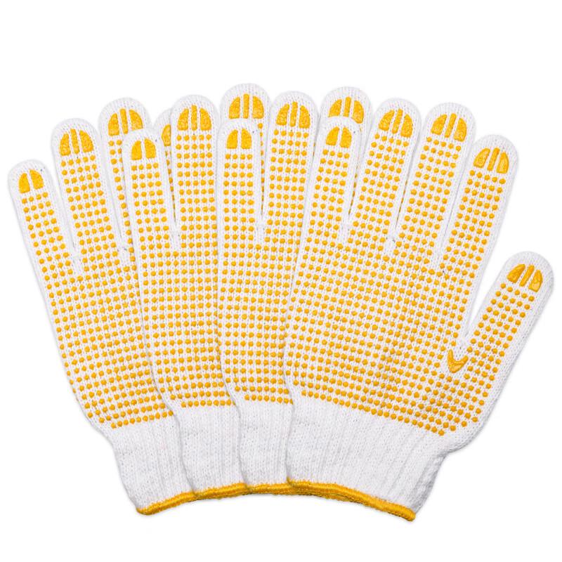 

Хлопковые перчатки с точечным противоскользящим покрытием для работы