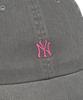 Emelbi Vintage Nano Unstructured Ball Cap Ny (Charcoal Grey)