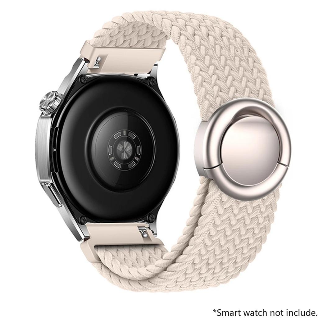 18mm 20mm 22mm Pasek pętla z plecionego nylonu do Huawei Watch GT5/GT4 Pro Klamra spadochronowa Wygodny pasek do Samsung Watch 7 6 5 4