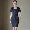 Tluoman Women's Short-Sleeve Professional Suit Set