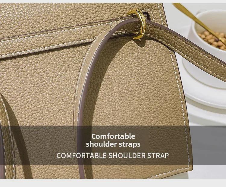 Damska 2024 Jesień/Zima Miękka Skóra Wszechstronna Torba na Ramię i Przez Ciało Mała Kwadratowa