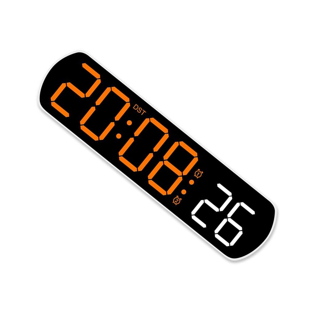Digital Table Clock with Jump Second 2 Alarms Temperature Reading Timer Voice Control LED Alarm Clock for Home Office