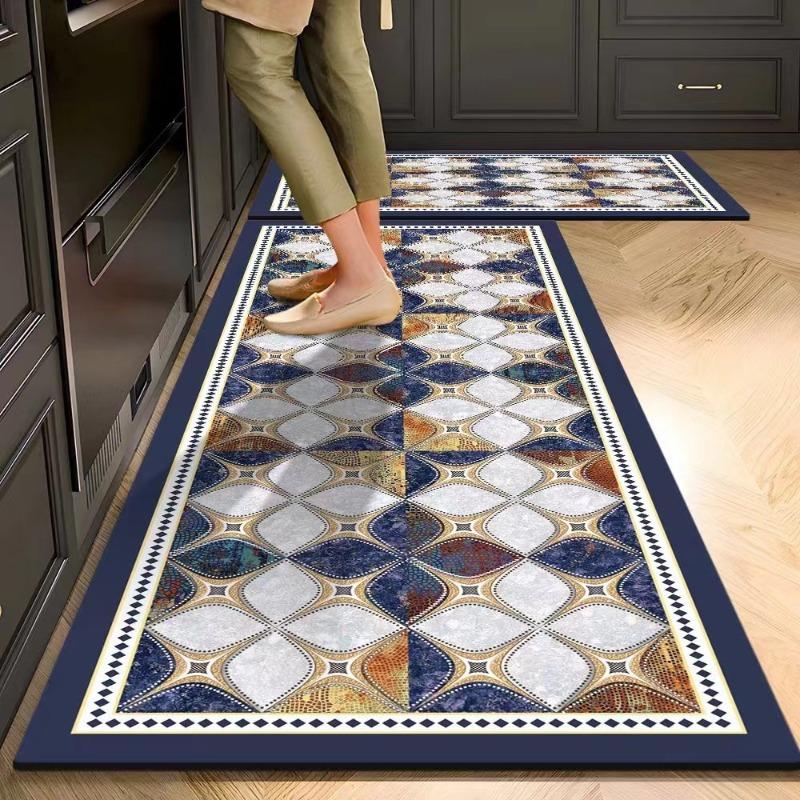 Modern Retro Leichter Luxus Premium Gefühl Fußmatten Rutschfest Langlebig Wohnzimmer Küche Badezimmer Heimdekoration