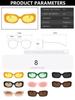 New Yellow Rectangle Sunglasses Women Ins Style Sun Glasses Male Female Brand Designer Candy Colors Small Square Oculos De Sol
