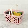 Multifunctional Plastic Tote Basket for Supermarket, Bathroom, Storage, and Groceries