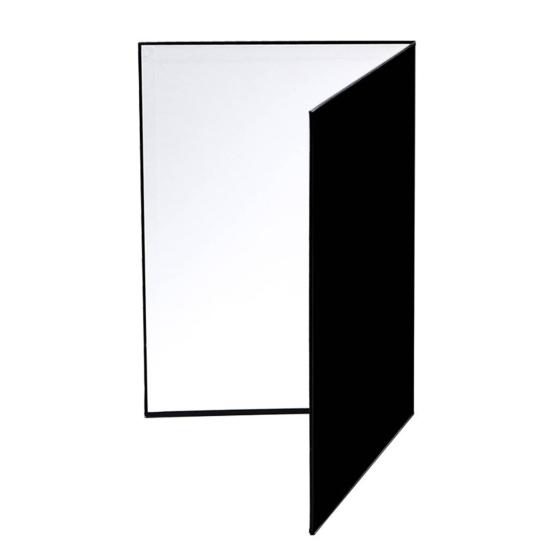 A4 Light Reflector Double-sided Multi-purpose 3-in-1 Folding Light Diffuser Board for Still Life Photography