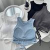 Women's Top Korean Vest Sleeveless Slim Sexy Including Chest Pad Female Camisole