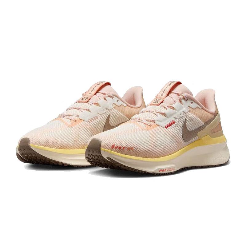 New Nike Zoom Structure 25 Slip Resistant Support Cushioning Low Top Casual Running Shoes Women's Beige HV5987-121