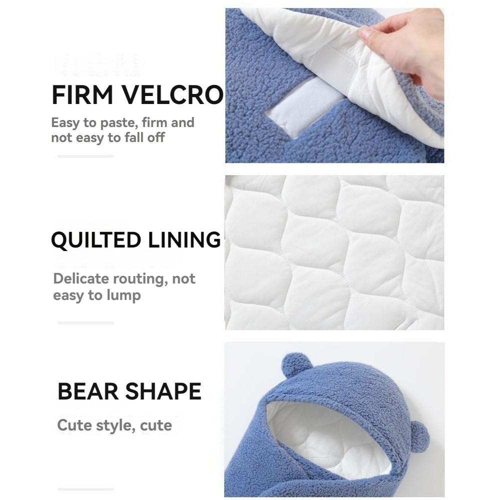 Thicken Newborn Swaddle Wrap Imitation Berber Fleece Baby Blanket  0-3 Months Baby